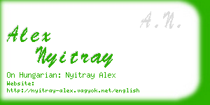 alex nyitray business card